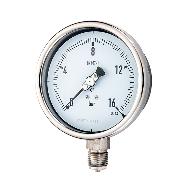 100mm radial argon arc welding type stainless steel pressure gauge OKT-19