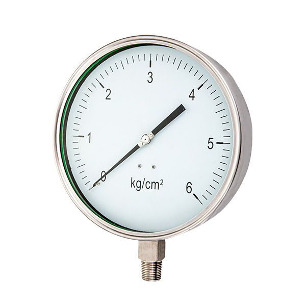 150mm  radial laser welding type stainless steel pressure gauge OKT-22