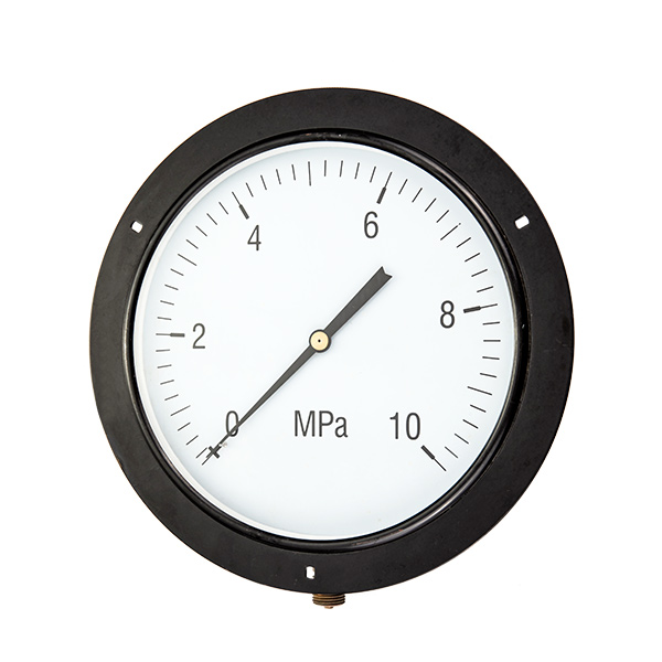 250mm bottom standard pressure gauge with front flange OKT-56