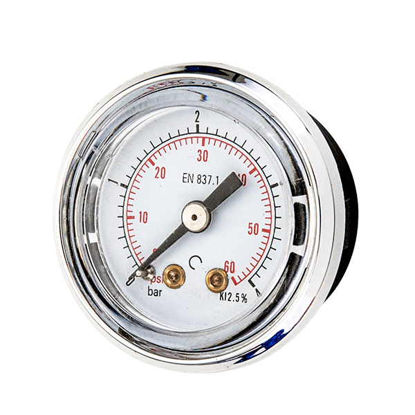 40mm axial ABS case pressure gauge manometrt with quick fitting OKT-27