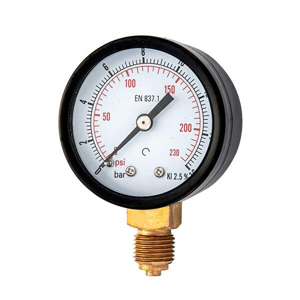 40mm standard pressure gauge with balck steel case OKT-29