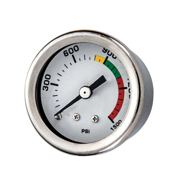 40mm axial brass connection glycerin filled pressure gauge all stainless OKT-61