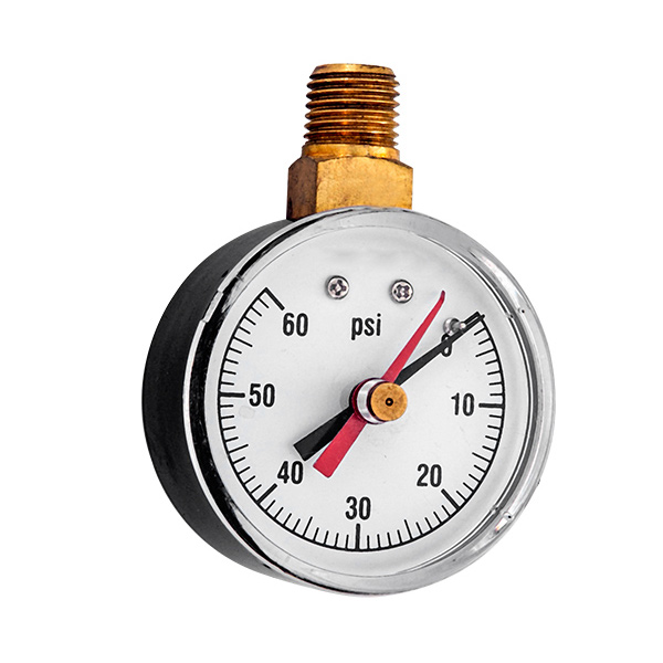 50mm bottom standard pressure gauge with red mark adjustable pointer OKT-44