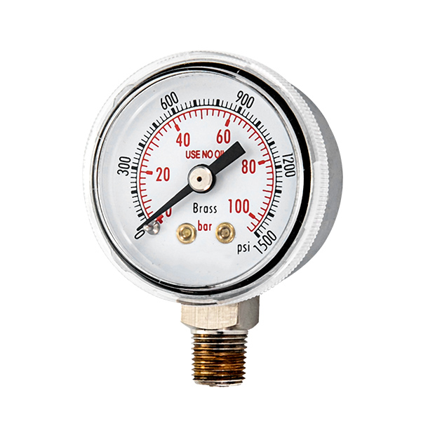 50mm radial standard pressure gauge with screw type lens OKT-41