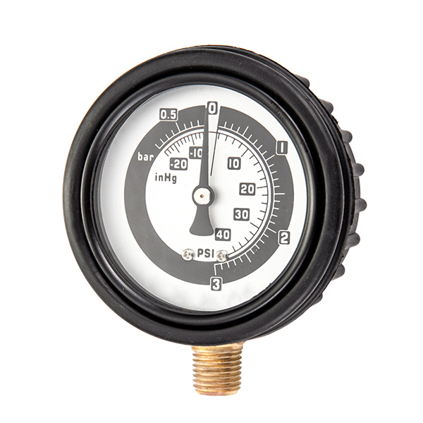 63mm bottom compound pressure gauge with rubbercover OKT-47