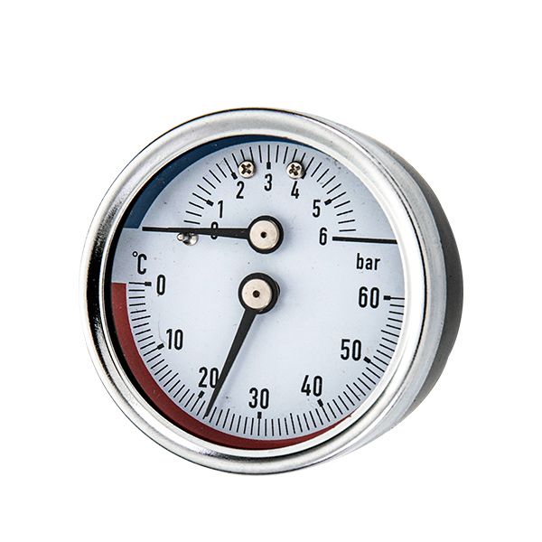 63mm back  mounting thermo-manometer with back steel case OKT-82