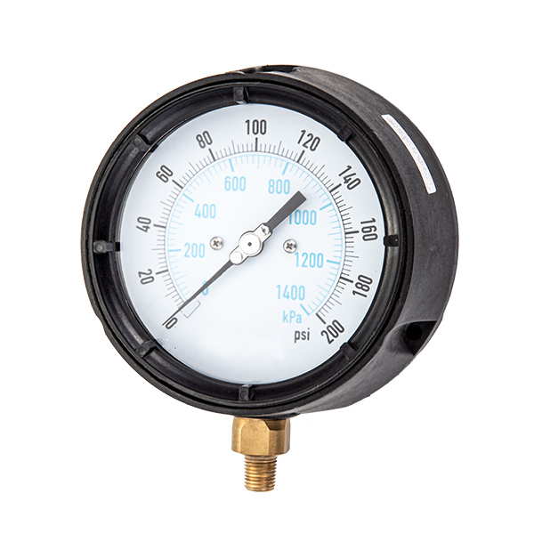 113 radial process pressure gauge polypropylene case OKT-68