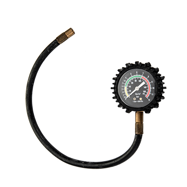 63mm radial tire pressure gauge with rubber hose OKT-70